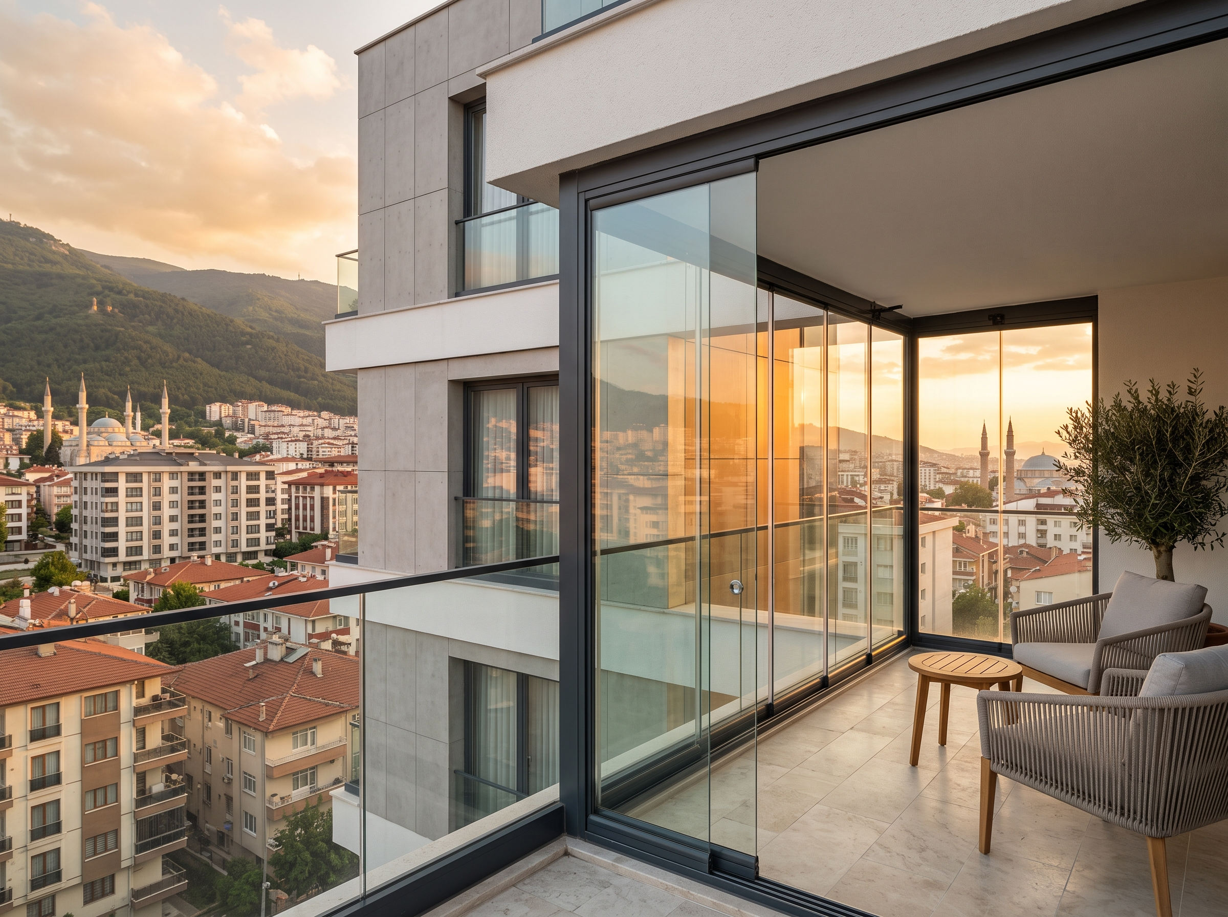 Cam balkon projesi - Nilüfer, Bursa